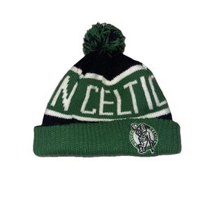 Boston Celtics Knit Hat Hardwood Classics Green Black White Basketball Skull Cap